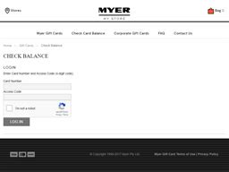 myer rewards check balance.